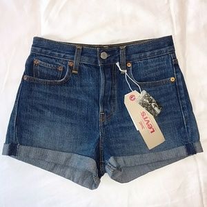 Levi's High Waist Weggie Fit jean shorts